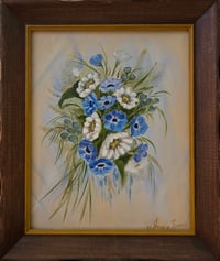 Image 2 of Framed Blue Floral