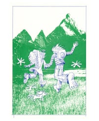 Image 4 of Blue and Red Horses Zine - Misreg