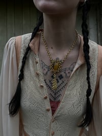 Image 1 of Brass Tigerseye Necklace