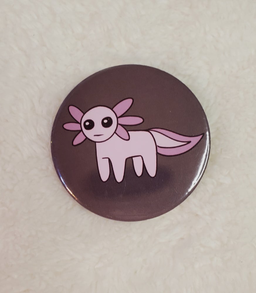 2.25 Inch Yipee Axolotl Button