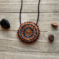 Image 2 of Woven Medallion - Antique Venetian Blue