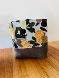 Image 1 of Storage Bag-Banksia fabric Design