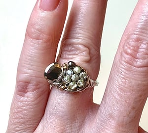 Image of "Flirty" Button Bouquet Ring