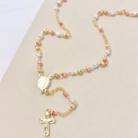 Image 1 of 3-Tone Dainty Rosary