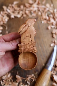 Image 6 of Hare in the oak leaves~ Coffee Scoop 