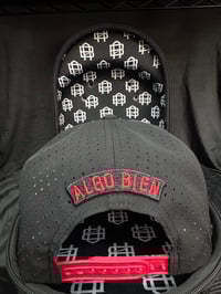 Image 3 of AB Logo - Black w/ Red Underbrim