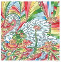 Image 2 of Swan Full Size Diamond Painting by Howie Green