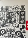 18x24 sumi ink painting. Framed