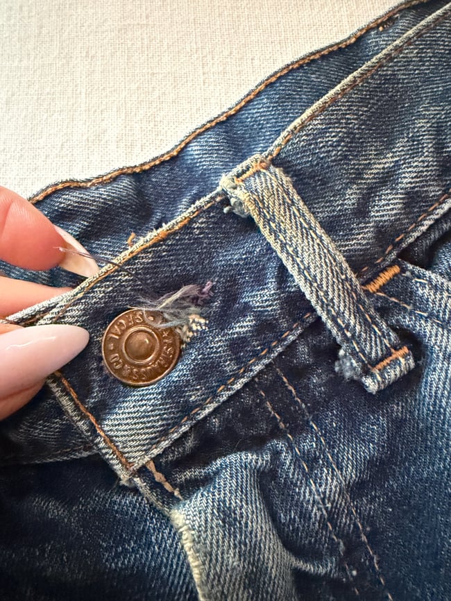 60s Levi's cut off denim shorts