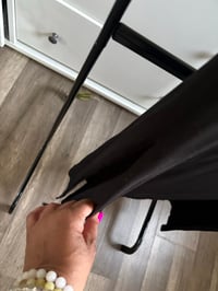 Image 3 of H & M black skirt with slit