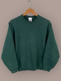 Image 1 of Vintage Blank Forest Green Sweater (Medium)