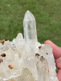 Image 4 of Quartz Crystal Points Cluster With Iron Inclusions #1396