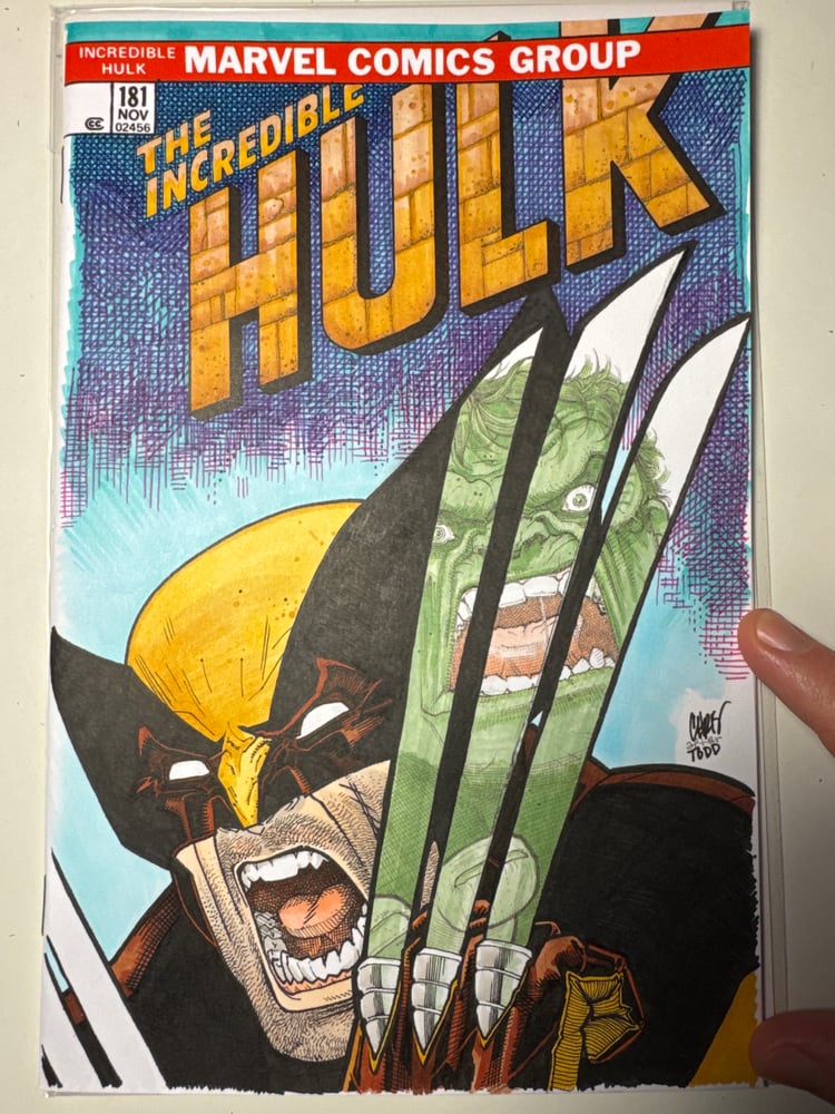 Image of Hulk 181 reprint sketch cover