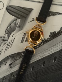 Image 7 of Authentic Vintage GUCCI Gold Dial Brown Strap 🏇🏻