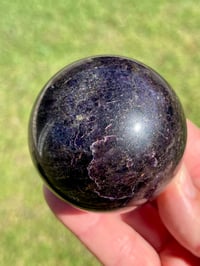 Image 3 of Charoite Aegirine & Pyrite Sphere I Siberia Russia #2952 