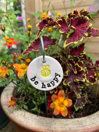 Image 4 of Various Plant related Tags on a wire stake or twine