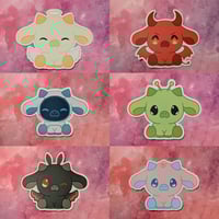 Kawaii cow stickers (WAVE 3)