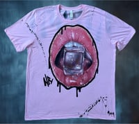 Image 1 of “COLD AS ICE” HAND PAINTED T-SHIRT XL