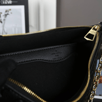 Image 4 of Embossed Black Shoulder Bag