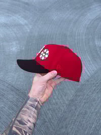 Image 2 of GREEN BRIM MULTI TONE GINGERBREAD NEW YORK METS CUSTOM FITTED CAP