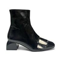 Image 1 of Di Chenzo 6004 BLACK PATENT/ZEBRA