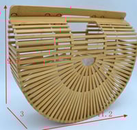 Image 4 of Natural Wooden Handheld Handbag – Where Earthy Meets Elegant
