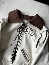 Image 4 of JACKET UNIVERISTÉ CUIR BEIGE