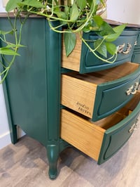 Image 4 of French Louis Green Large CHEST OF DRAWERS - SIDEBOARD - DRESSER