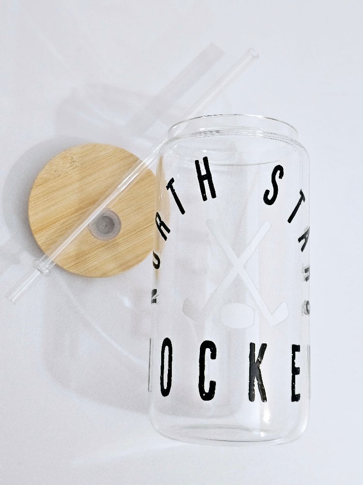 NORT STARS HOCKEY CAN GLASS SET