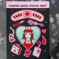Image 2 of Vampire nurse sticker sheet