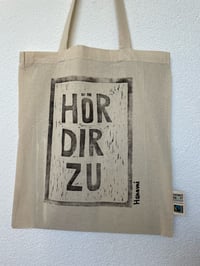 Image 2 of HÖR DIR ZU Linoldruck