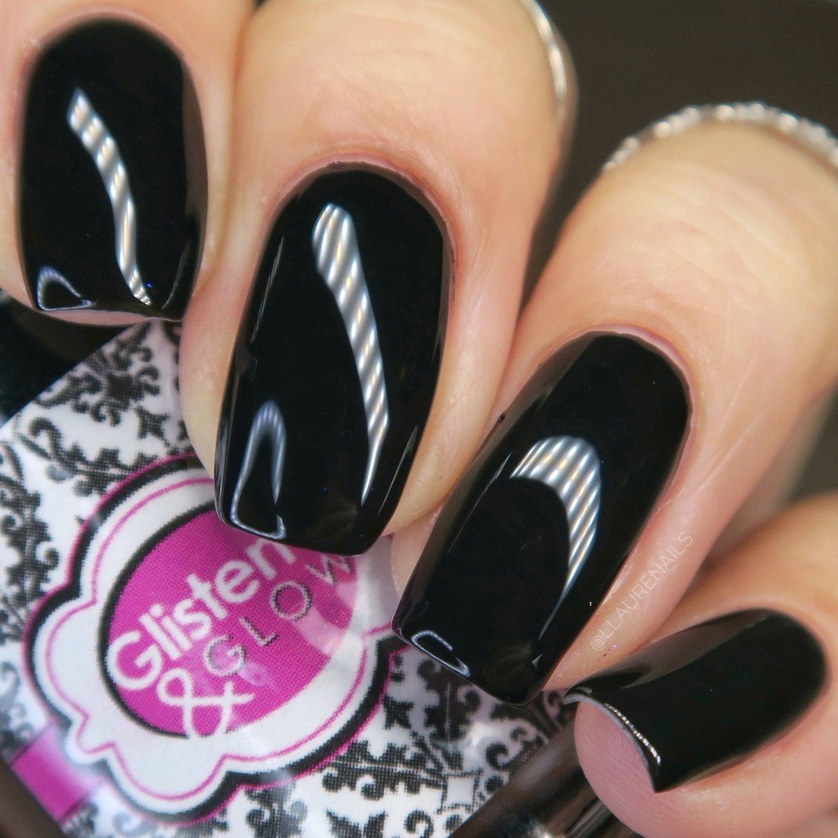 audrey hepburn givenchy black dress Terra Nail Polish No. 1 Classic Black – Terra Beauty Bars main image 1
