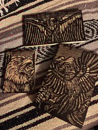 Image 5 of Eagle, Quetzal, & Condor Woodcut Series