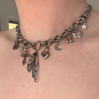 Image 4 of Butterfly Garden Charm Necklace
