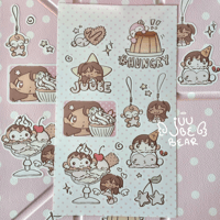 Image 1 of Sweets Sticker Sheet