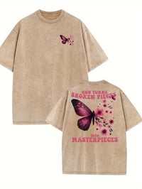 Image 2 of Masterpiece Vintage Washed Cotton T-Shirt 