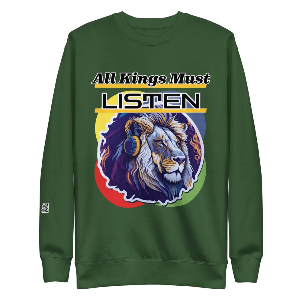 All Kings Must Listen Sweater (QR CODE ON SLEEVE)