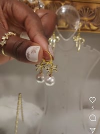 Infinity Pearl Earrings