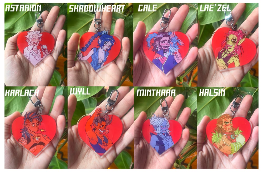 Acrylic Keychains | Baldur’s Gate 3 Companions