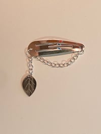 'Silver Leaf' Hair Clip