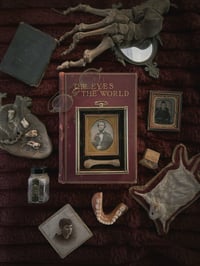 Image 1 of Antique Daguerreotype & Matacarpal Shadowbox
