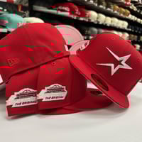 Image 1 of New Era 59Fifty Scarlet Metallic Iris 