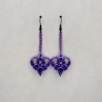 Image 7 of Chainmaille Heart Earrings