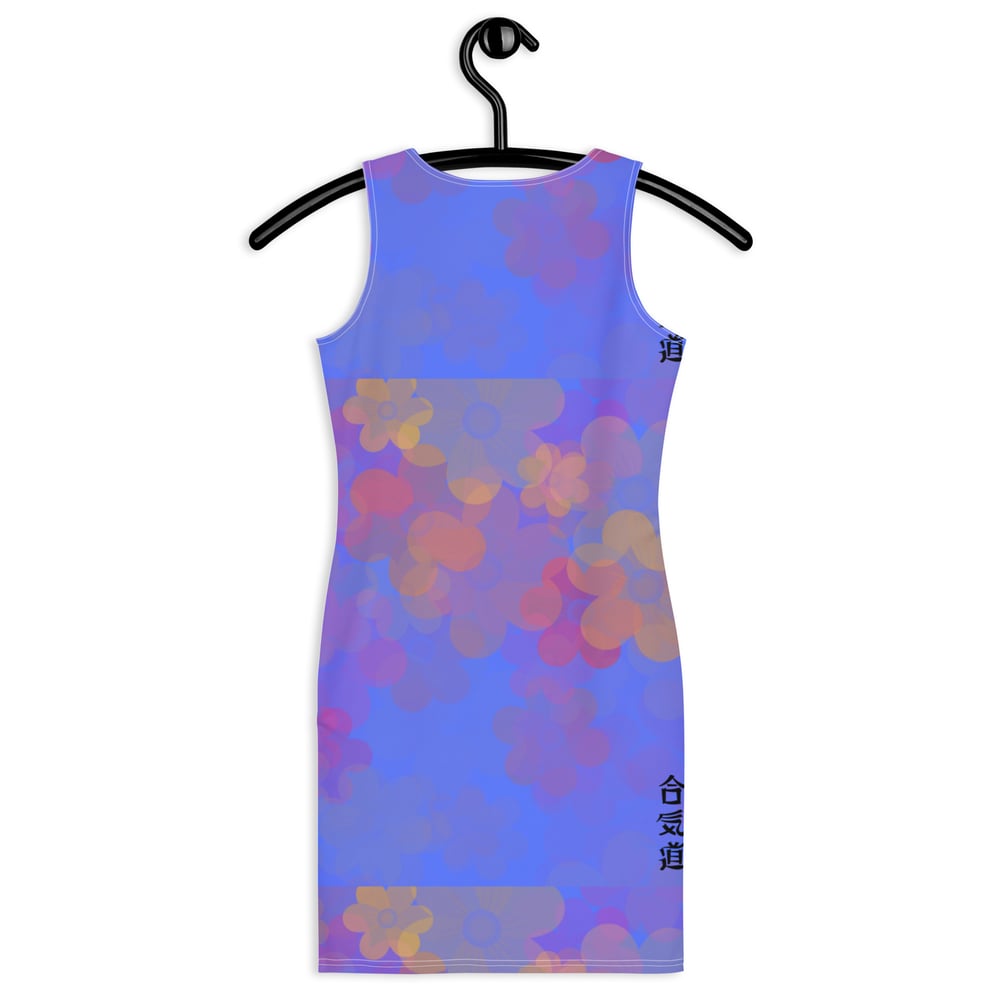 ZEN EXP - Blue Floral Bodycon dress