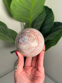 Image 3 of PINK PASTEL SEA JASPER SPHERE -MADAGASCAR-