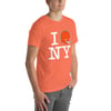 Unisex T-shirt, New York (Brown & Orange)