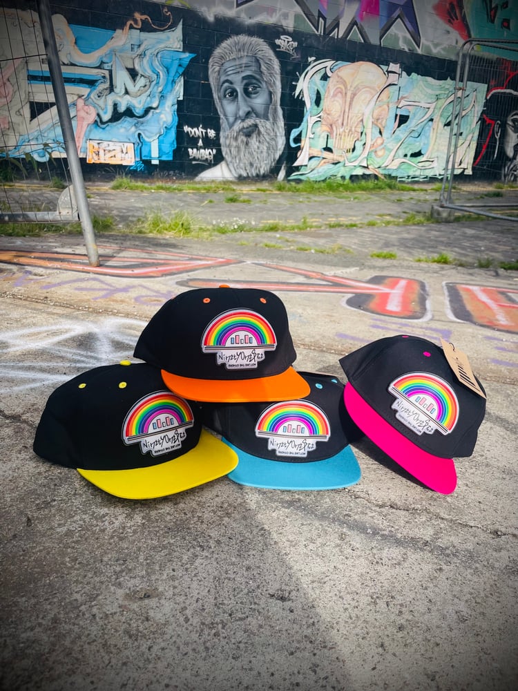 Image of Rainbow Patch Snapback Cap