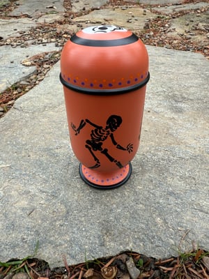 Image of Lidded Skeleton Vessel