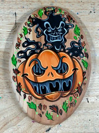 RTS Wood Art- Pumpkin Hex