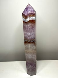 Image 4 of Large Lace Agate with Amethyst Generator #2411
